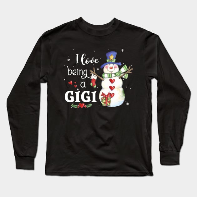 I Love Being A Gigi Christmas Long Sleeve T-Shirt by Simpsonfft